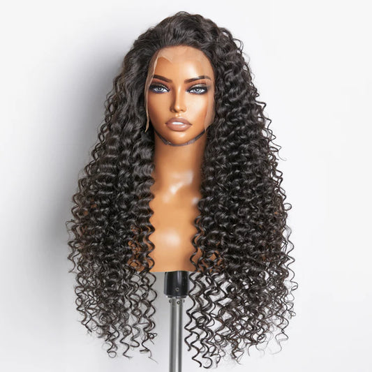 13x4 Full Frontal Lace Wig Deep Wave